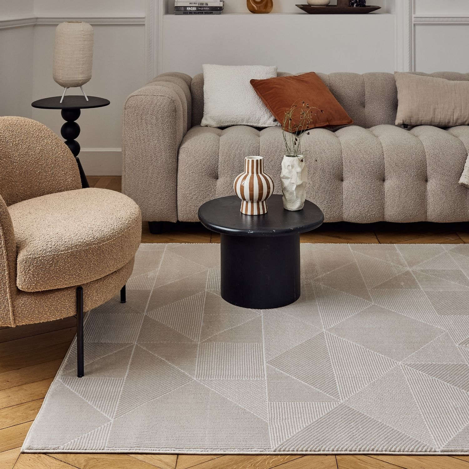 Carmel Beige Rug Abstract