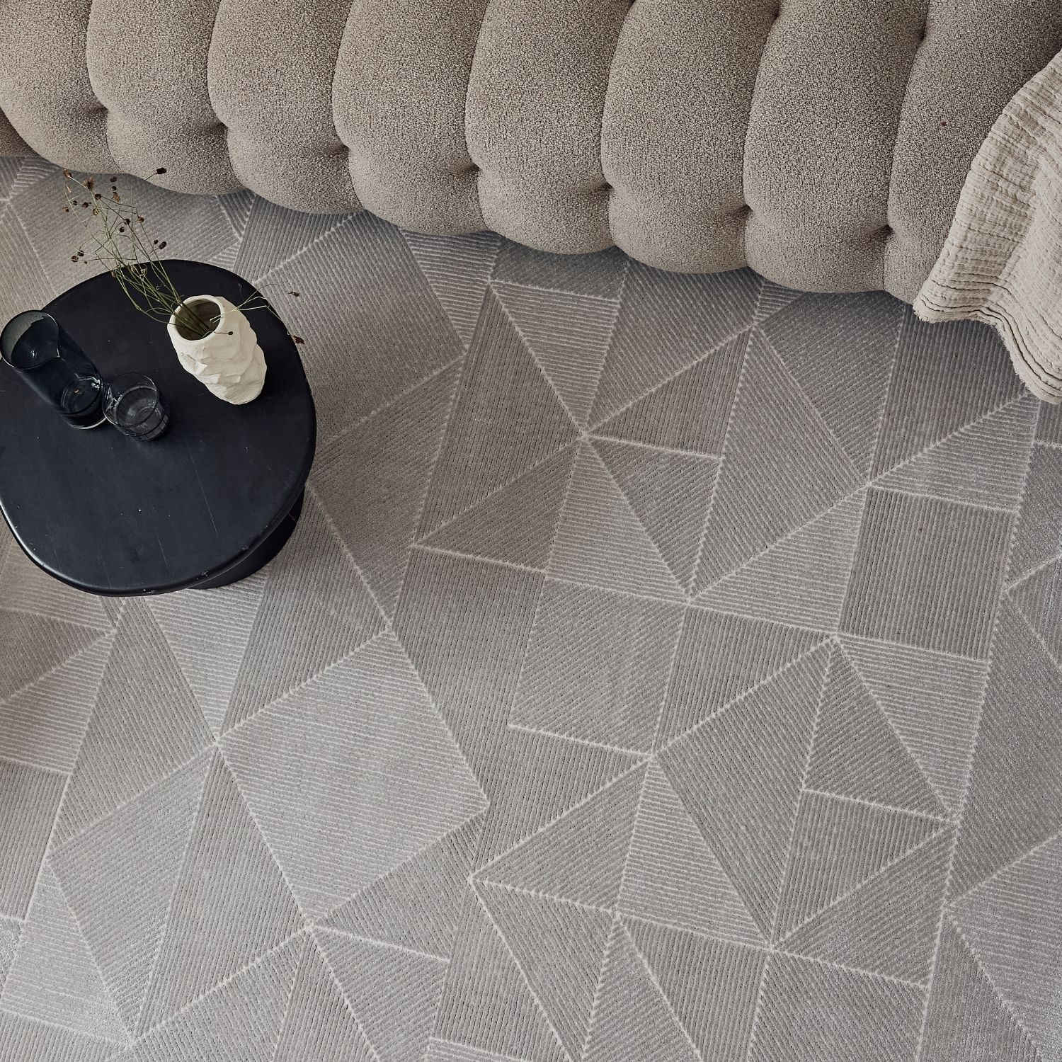 Carmel Grey Rug Abstract