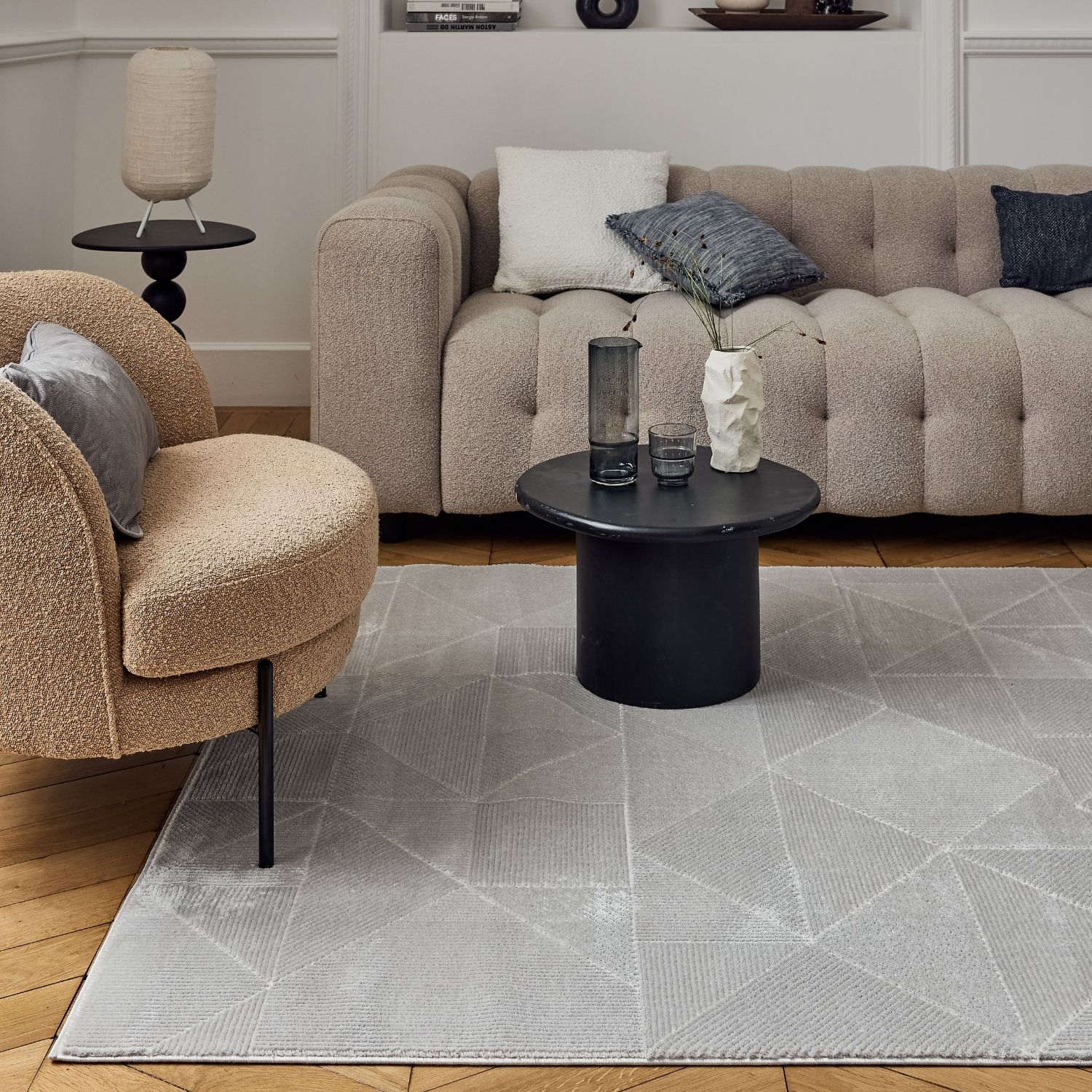 Carmel Grey Rug Abstract