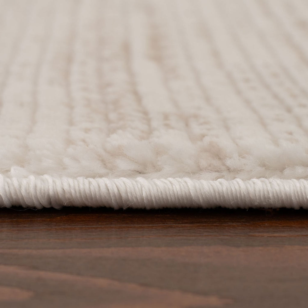 Carmel Cream-Beige Striped Rug