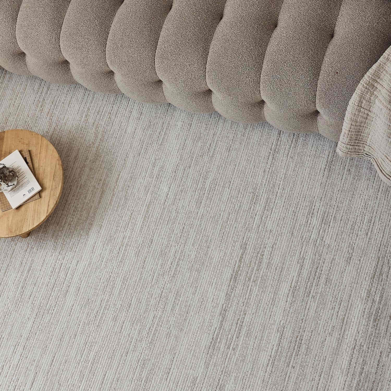 Carmel Cream-Beige Striped Rug