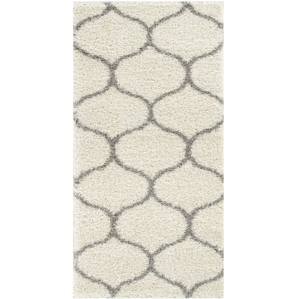 Moroccan Ivory Shaggy Rug