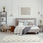 Moroccan Ivory Shaggy Rug