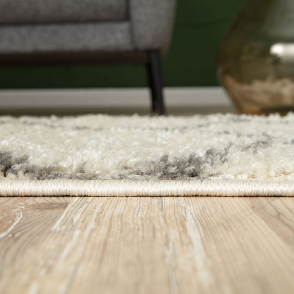 Moroccan Ivory Shaggy Rug