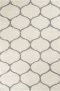 Moroccan Ivory Shaggy Rug