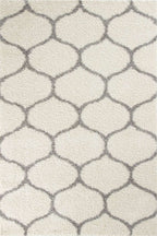 Moroccan Ivory Shaggy Rug