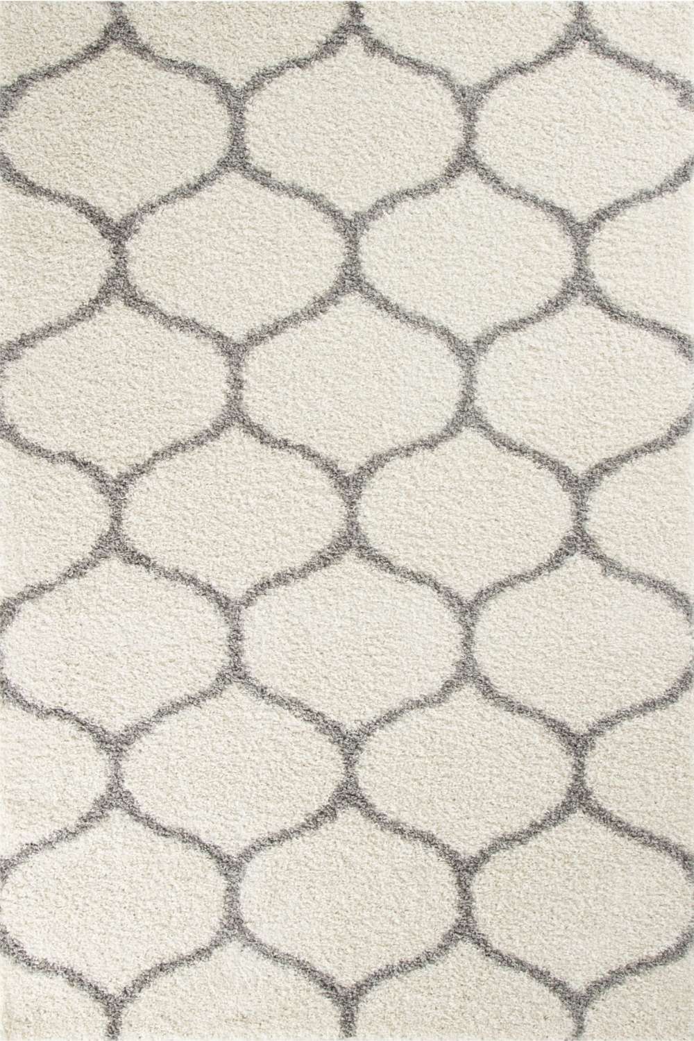 Moroccan Ivory Shaggy Rug