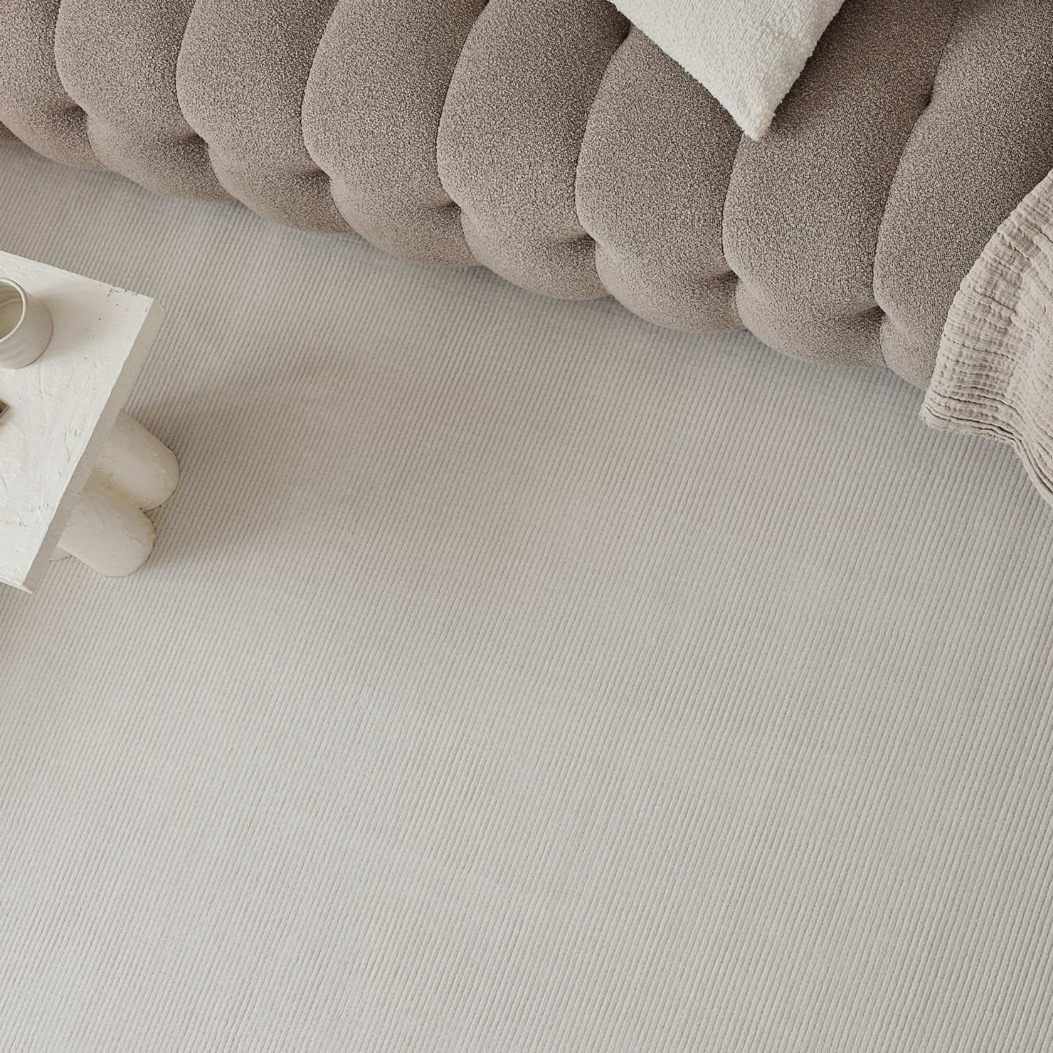 Carmel Cream Striped Rug