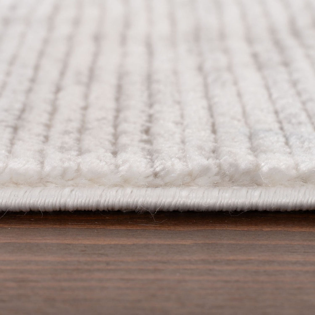 Carmel Cream-Grey Striped Rug