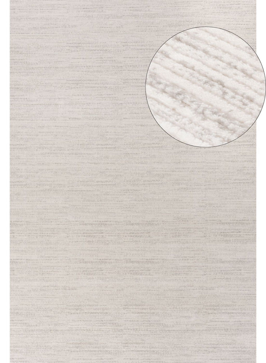 Carmel Cream-Grey Striped Rug 240X340 cm