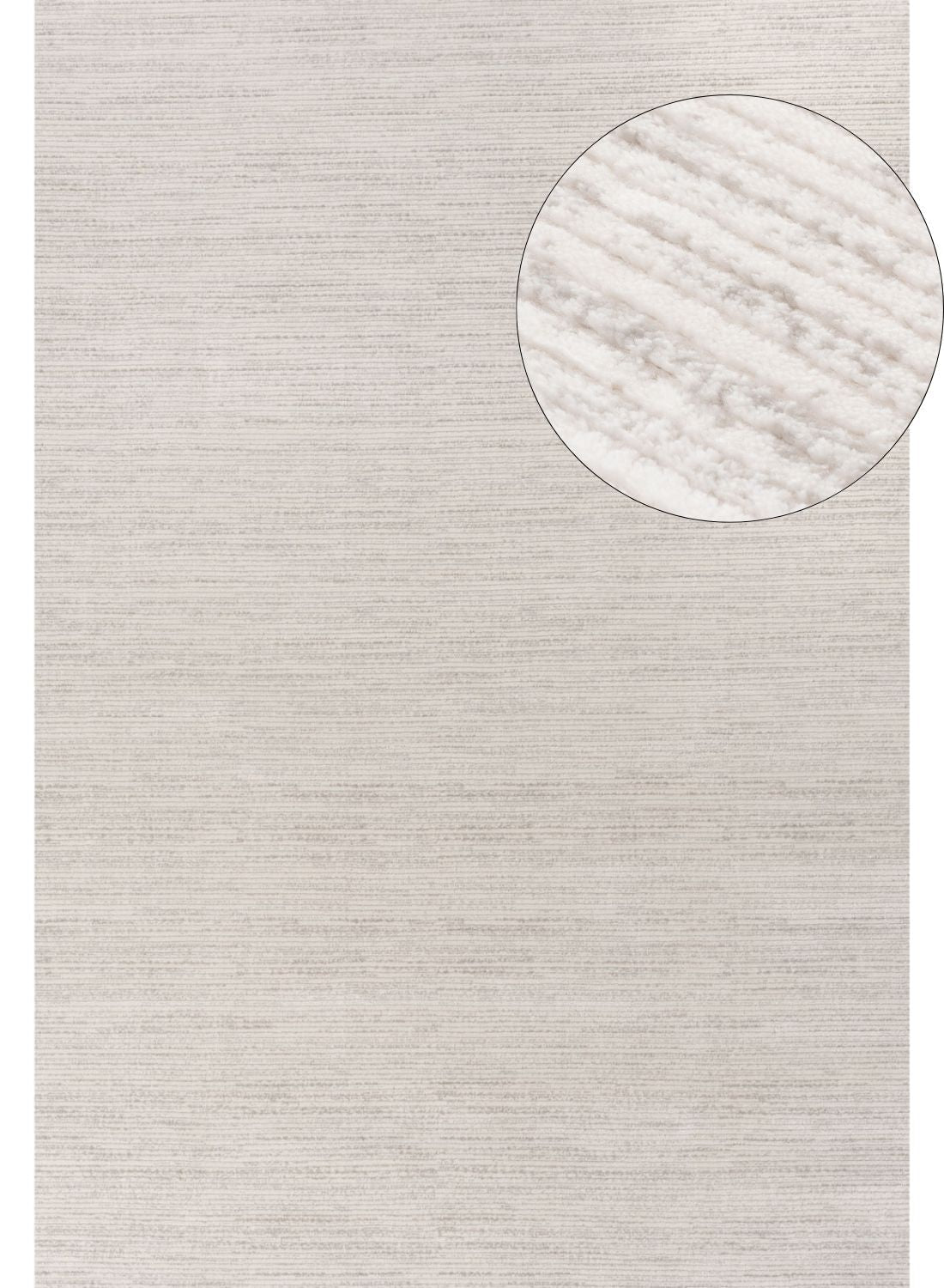 Carmel Cream-Grey Striped Rug 240X340 cm