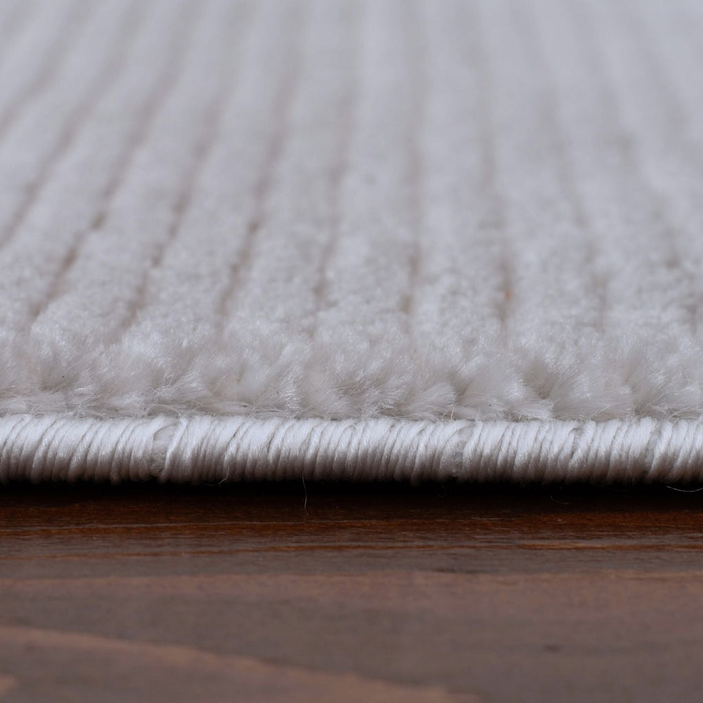 Carmel Grey-Cream Striped Rug