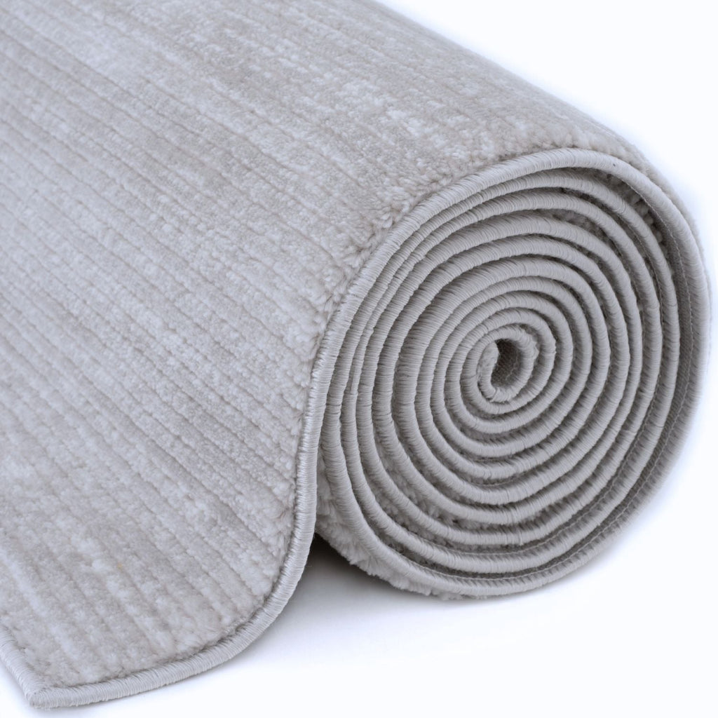 Carmel Grey-Cream Striped Rug