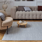 Carmel Grey-Cream Striped Rug
