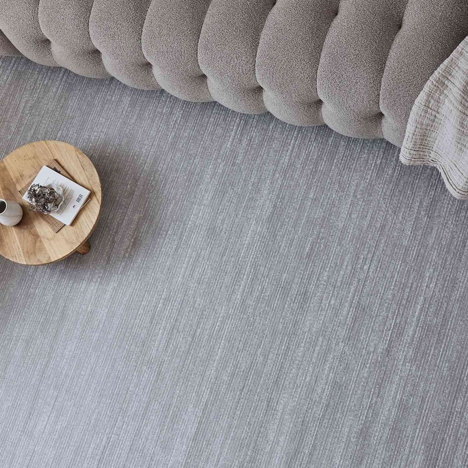 Carmel Grey-Cream Striped Rug