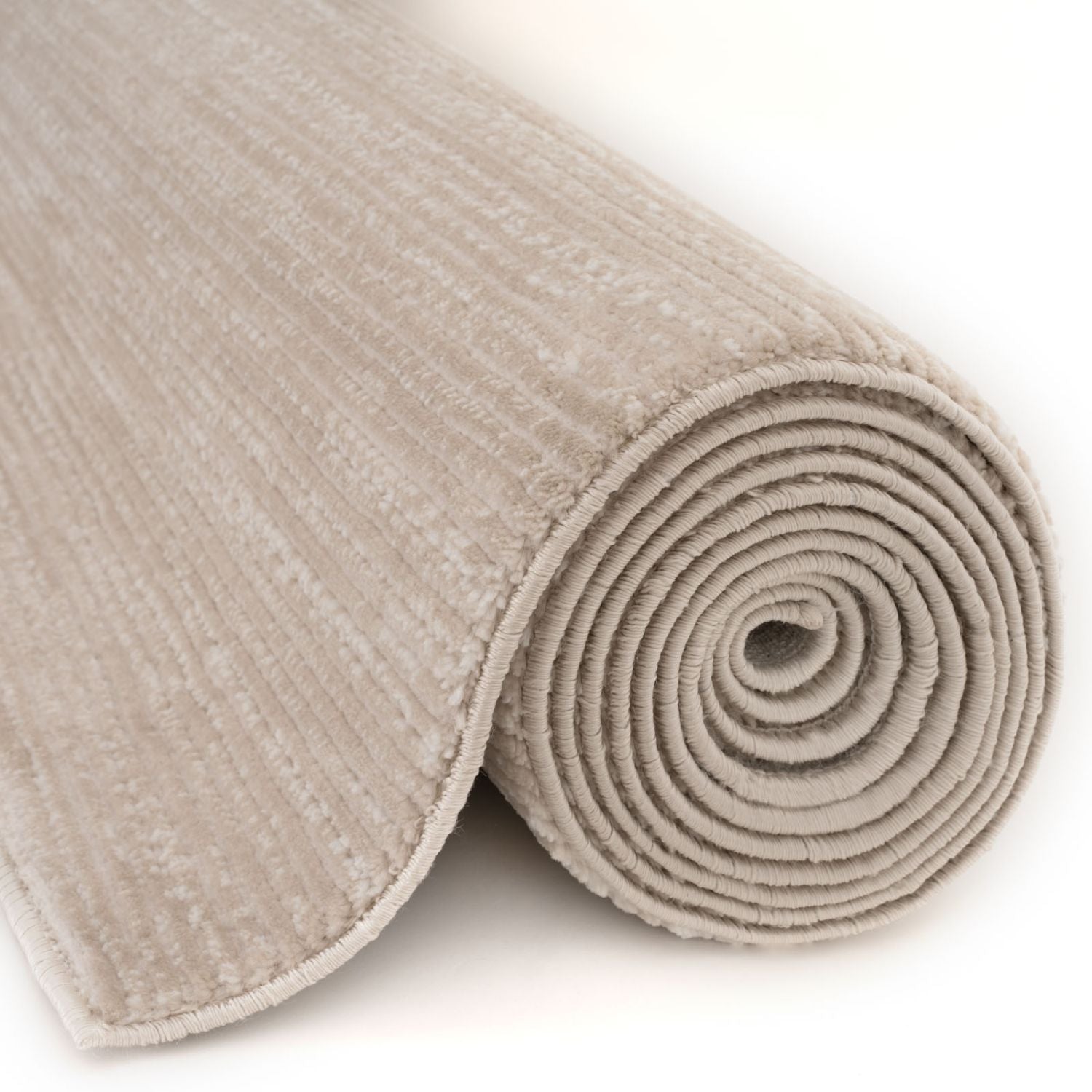 Carmel Beige-Cream Striped Rug