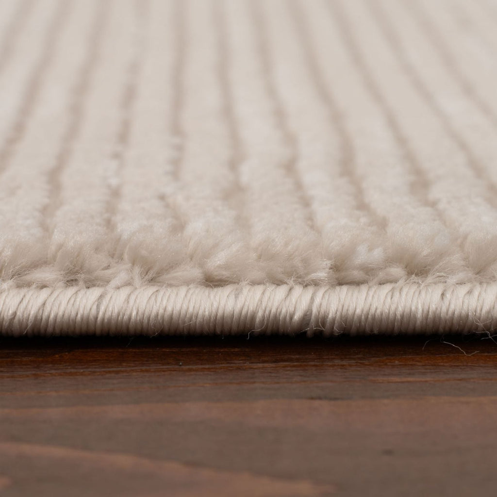 Carmel Beige-Cream Striped Rug