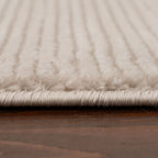 Carmel Beige-Cream Striped Rug