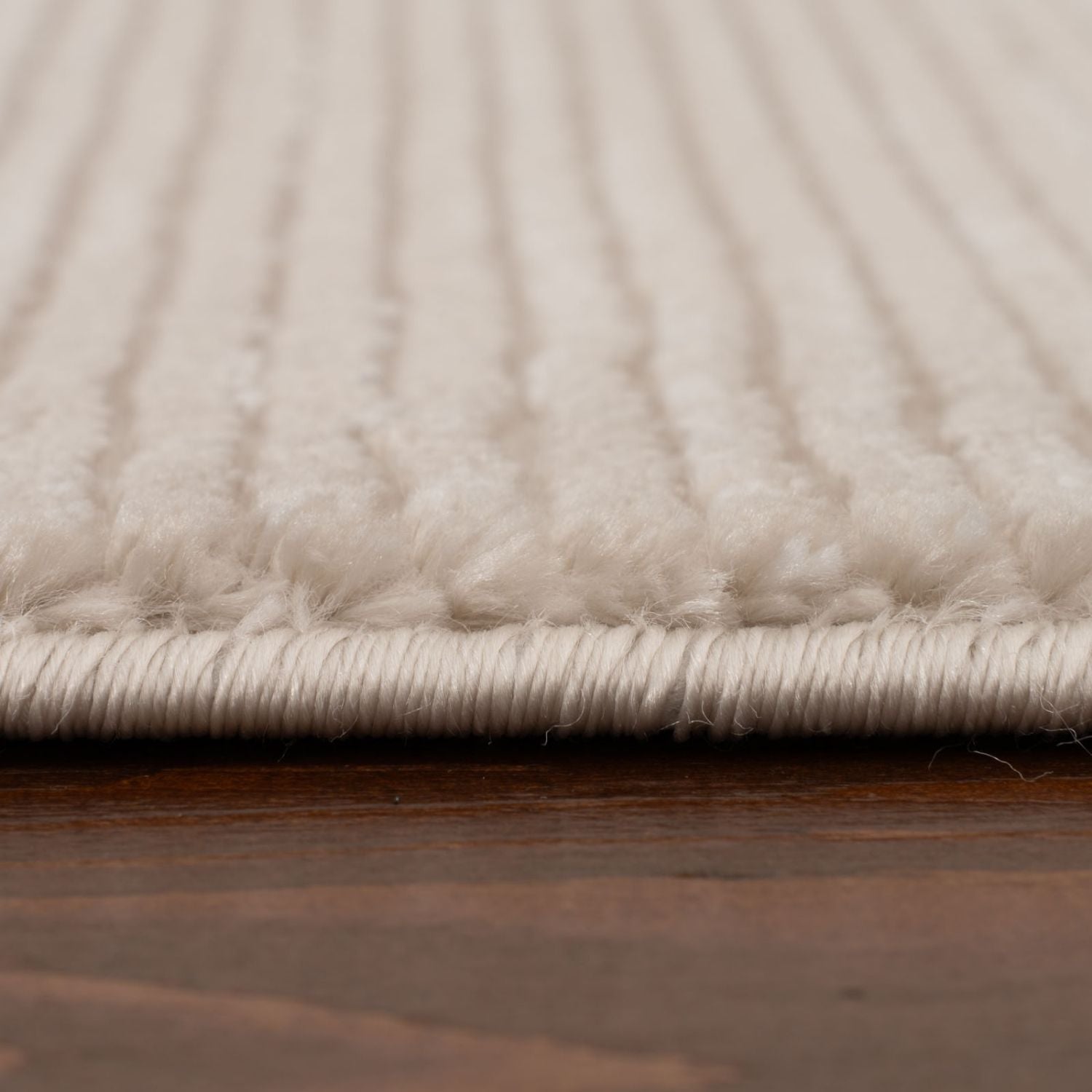 Carmel Beige-Cream Striped Rug