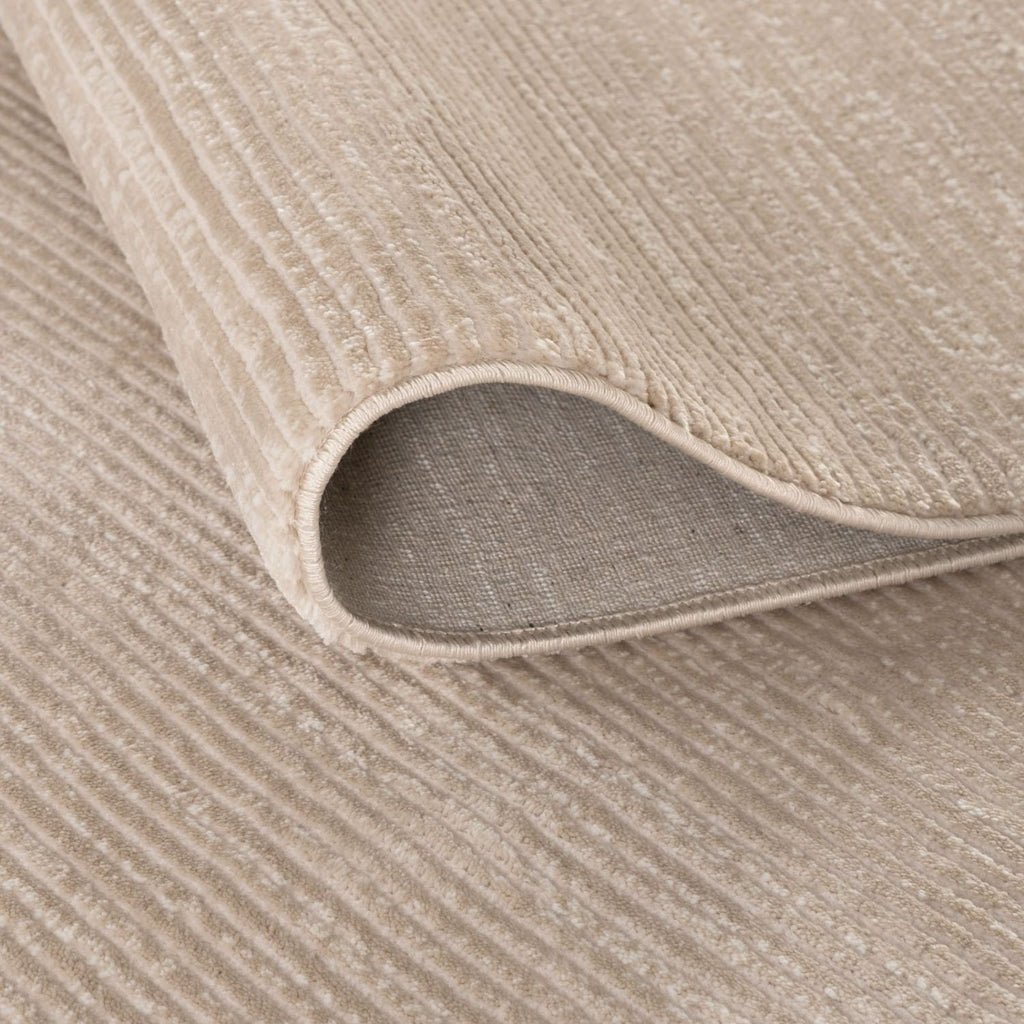 Carmel Beige-Cream Striped Rug
