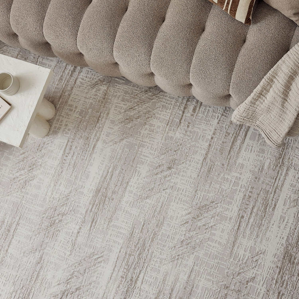 Carmel Cream-Beige Abstract Rug