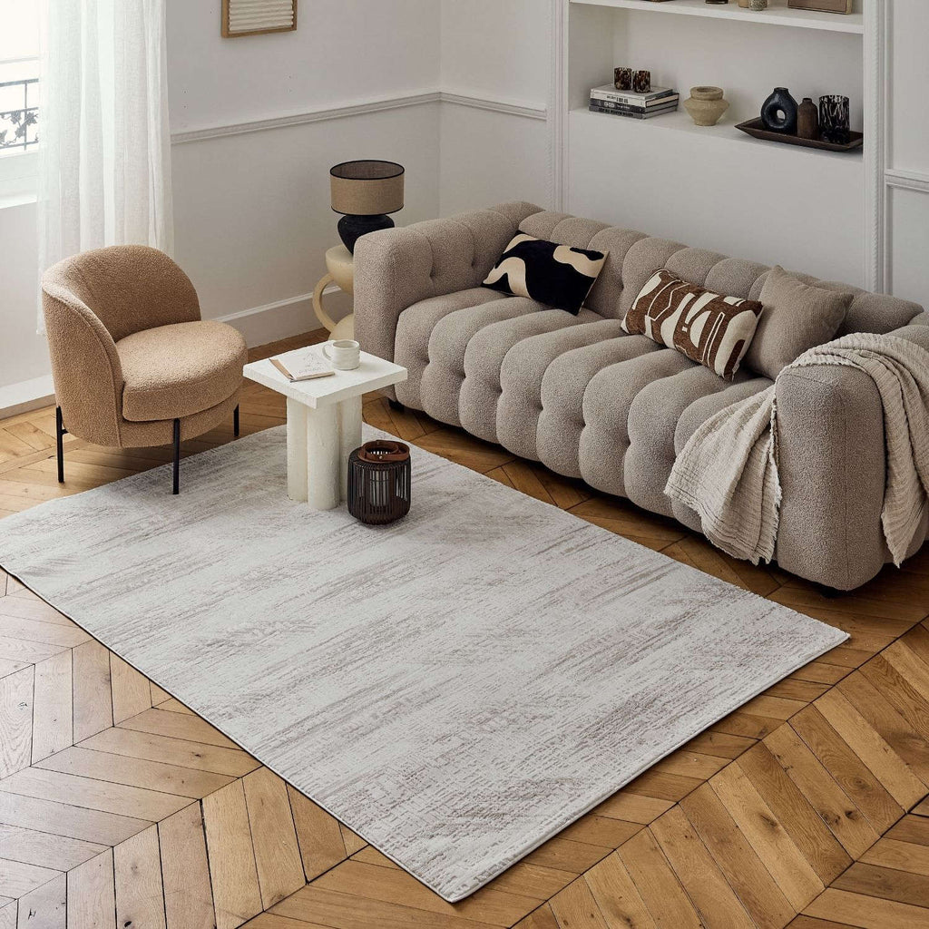 Carmel Cream-Beige Abstract Rug