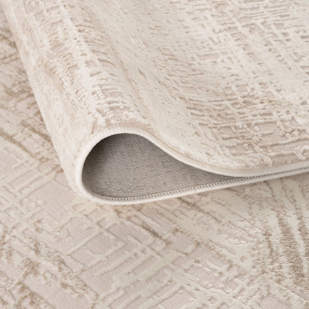 Carmel Cream-Beige Abstract Rug