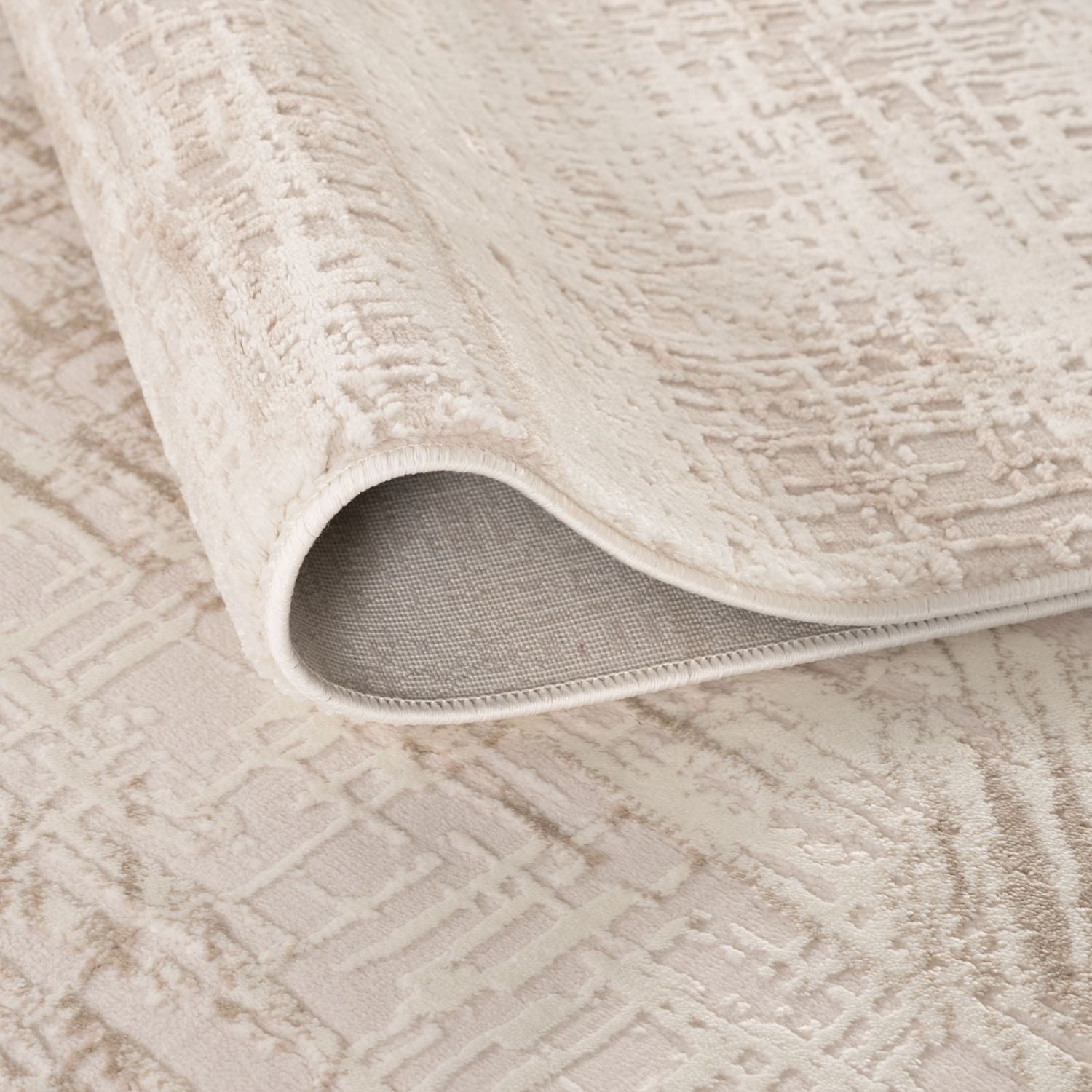 Carmel Cream-Beige Abstract Rug