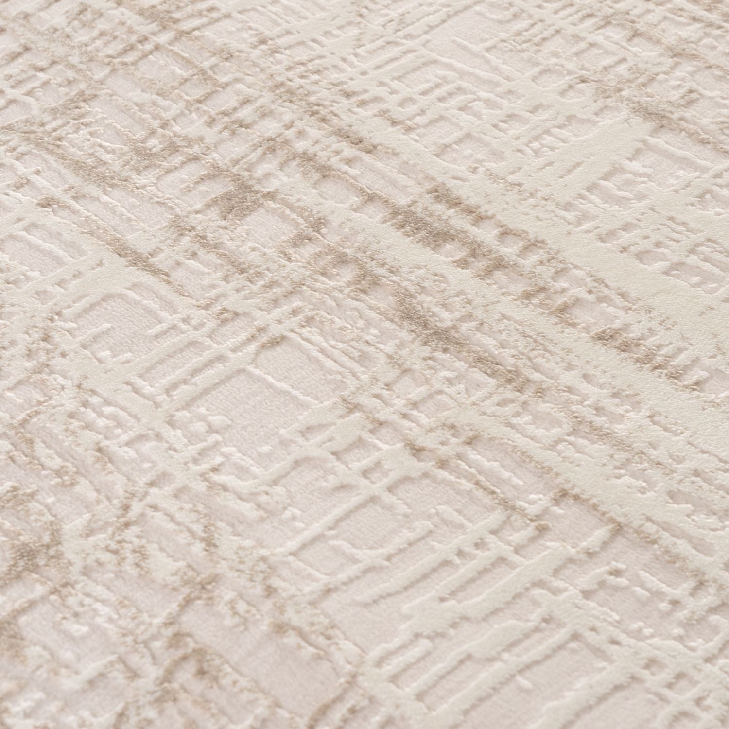 Carmel Cream-Beige Abstract Rug