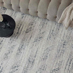 Carmel Cream-Blue Abstract Rug