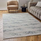 Carmel Cream-Blue Abstract Rug