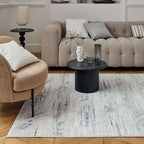 Carmel Cream-Blue Abstract Rug