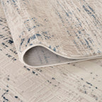 Carmel Cream-Blue Abstract Rug