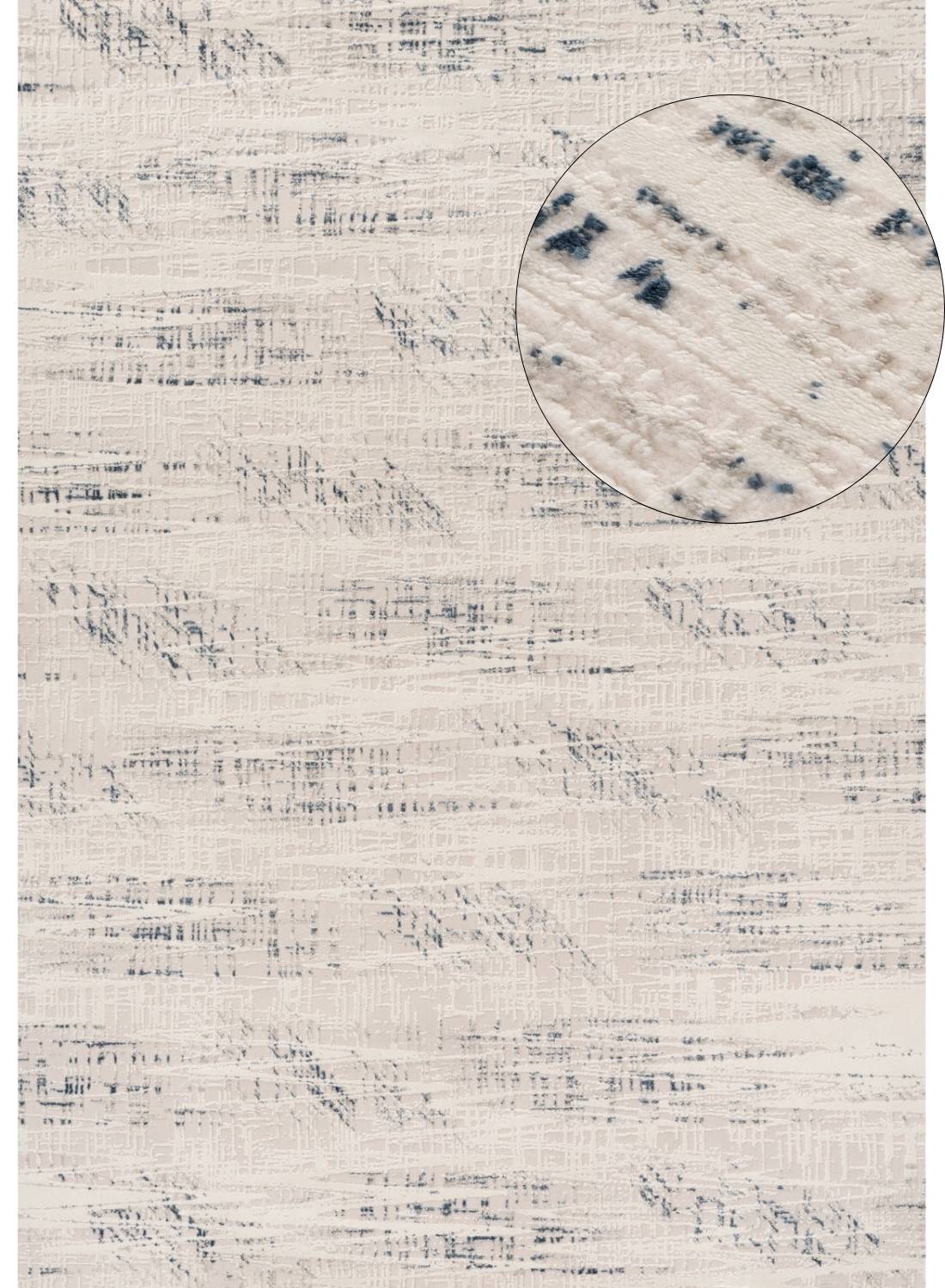 Carmel Cream-Blue Abstract Rug 240X340 cm