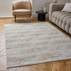 Carmel Cream-Gold Abstract Rug