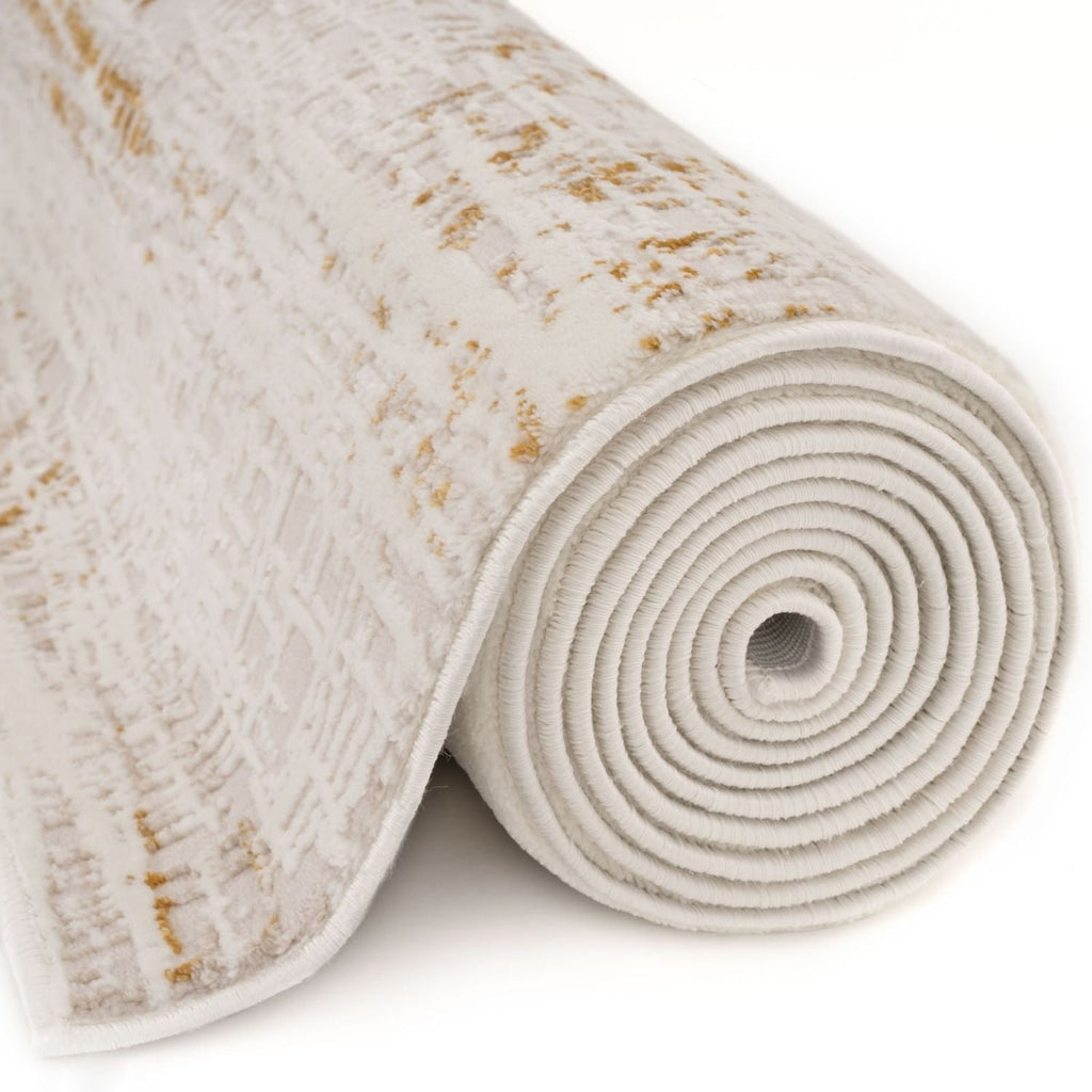 Carmel Cream-Gold Abstract Rug