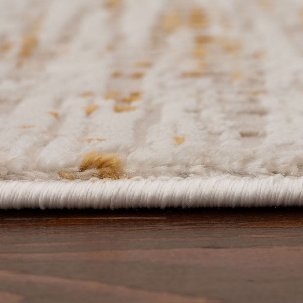 Carmel Cream-Gold Abstract Rug