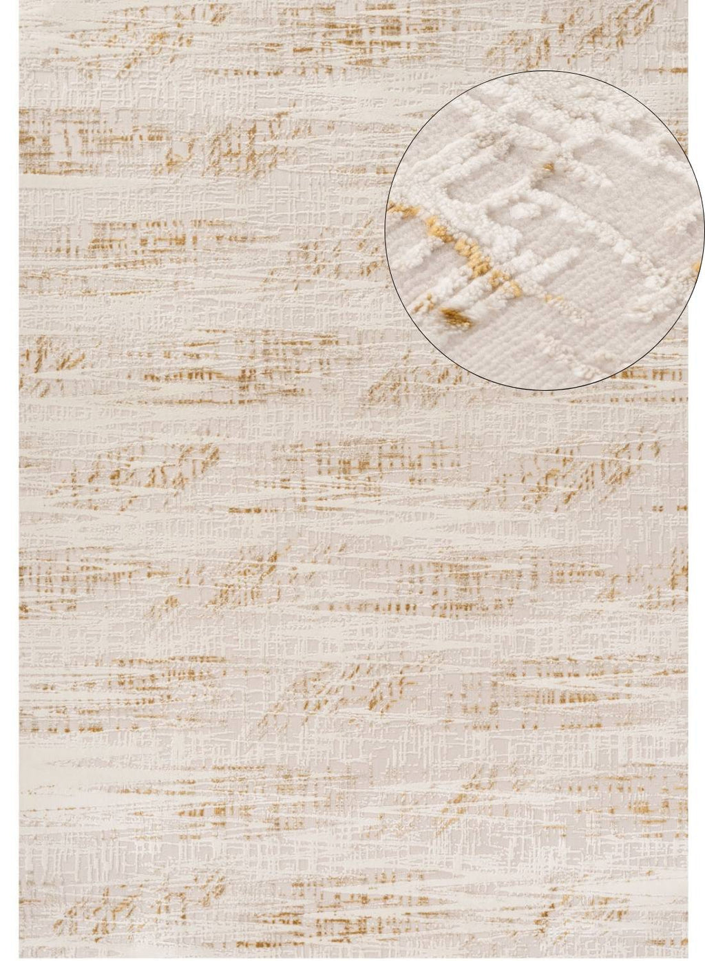 Carmel Cream-Gold Abstract Rug 240X340 cm