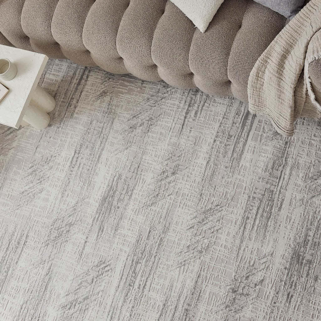 Carmel Cream-Grey Abstract Rug