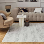 Carmel Cream-Grey Abstract Rug