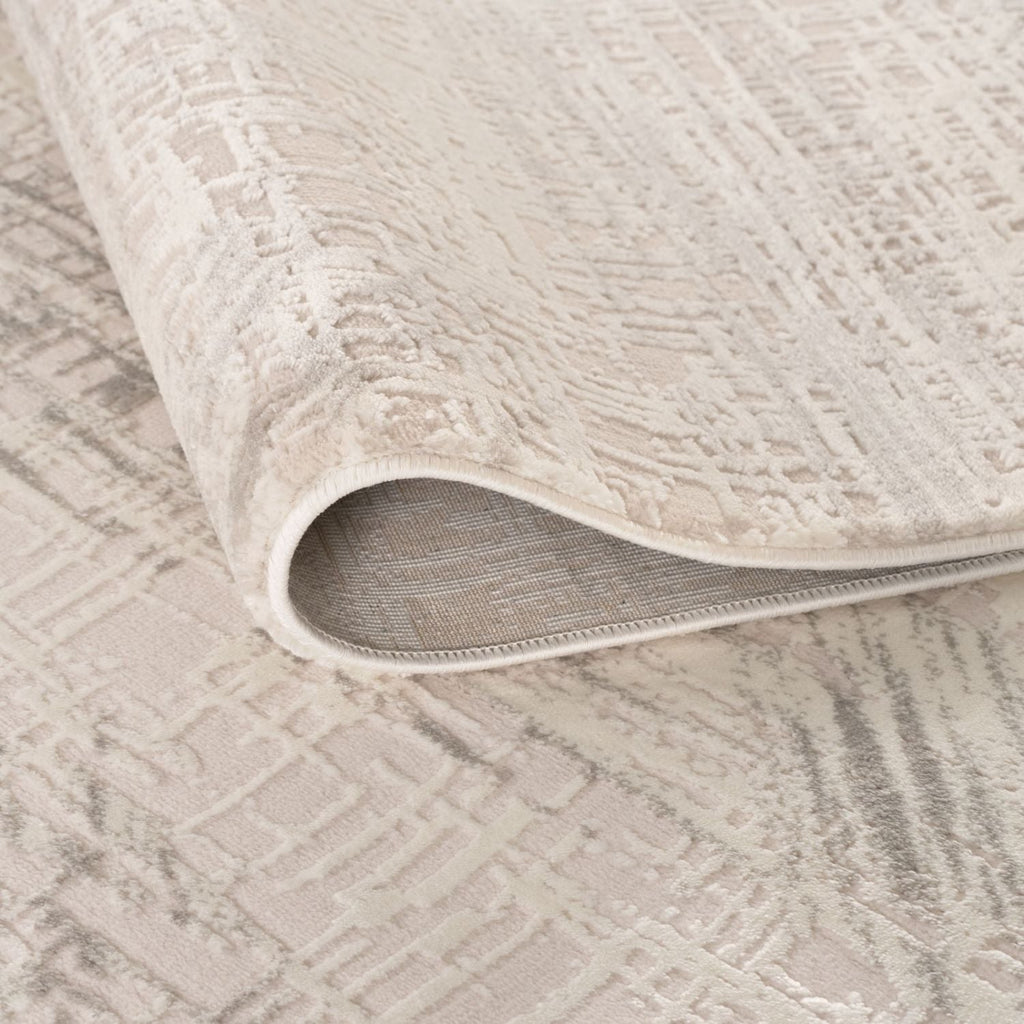 Carmel Cream-Grey Abstract Rug