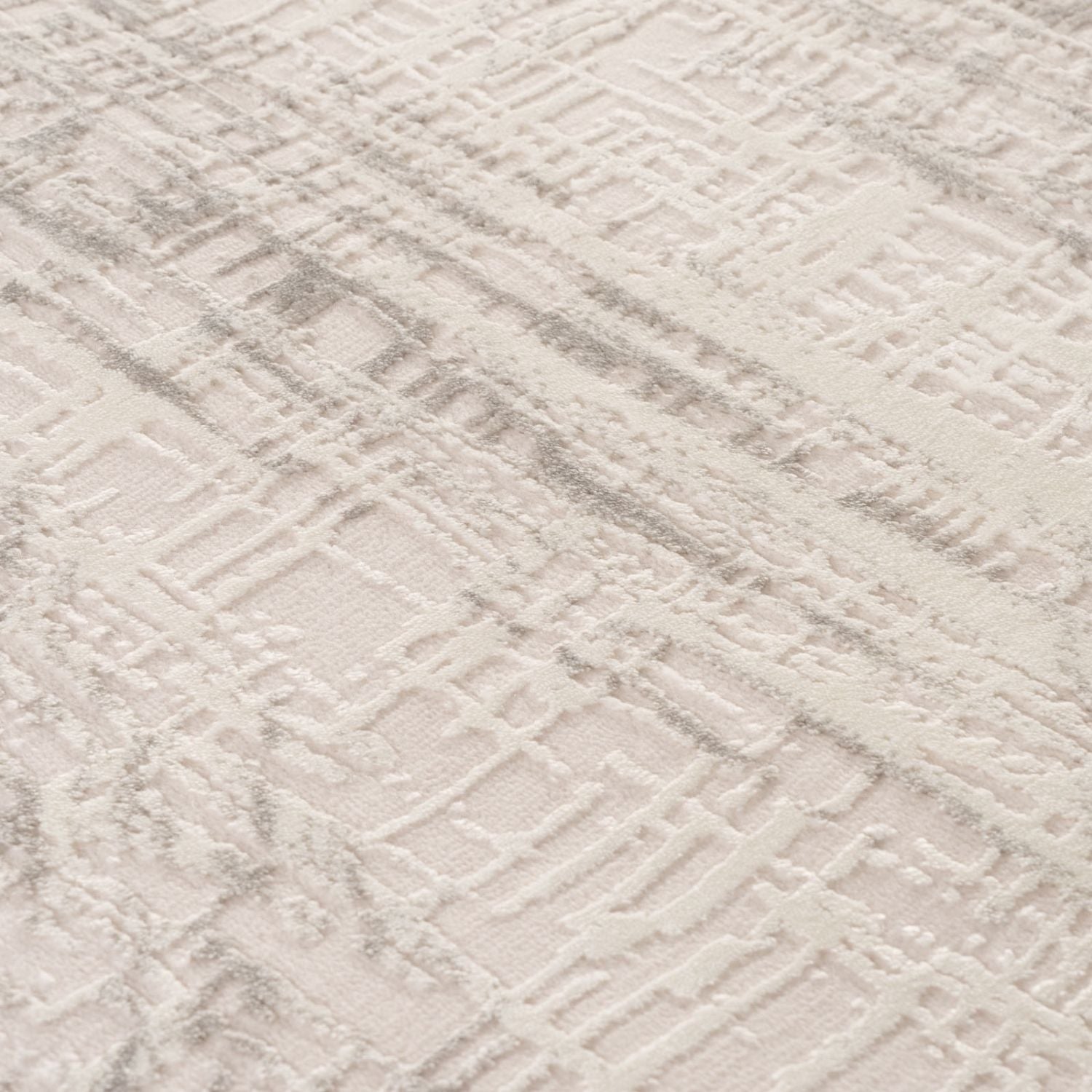 Carmel Cream-Grey Abstract Rug