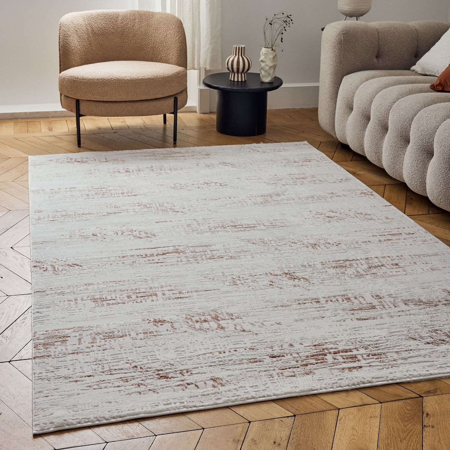 Carmel Cream-Terra Abstract Rug
