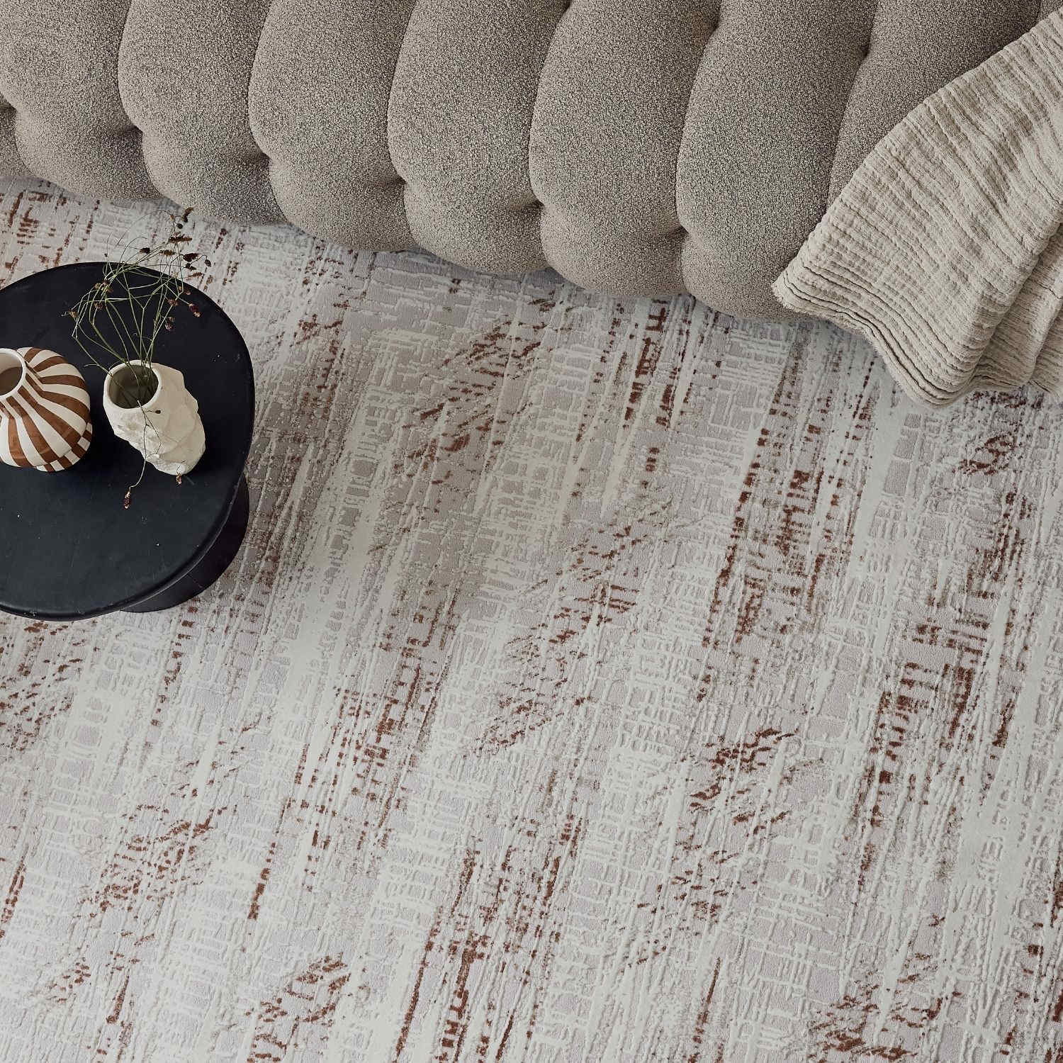 Carmel Cream-Terra Abstract Rug