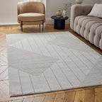 Carmel Cream-Beige Geometric Rug