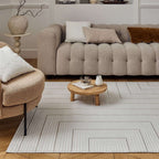 Carmel Cream-Beige Geometric Rug