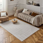 Carmel Cream-Beige Geometric Rug