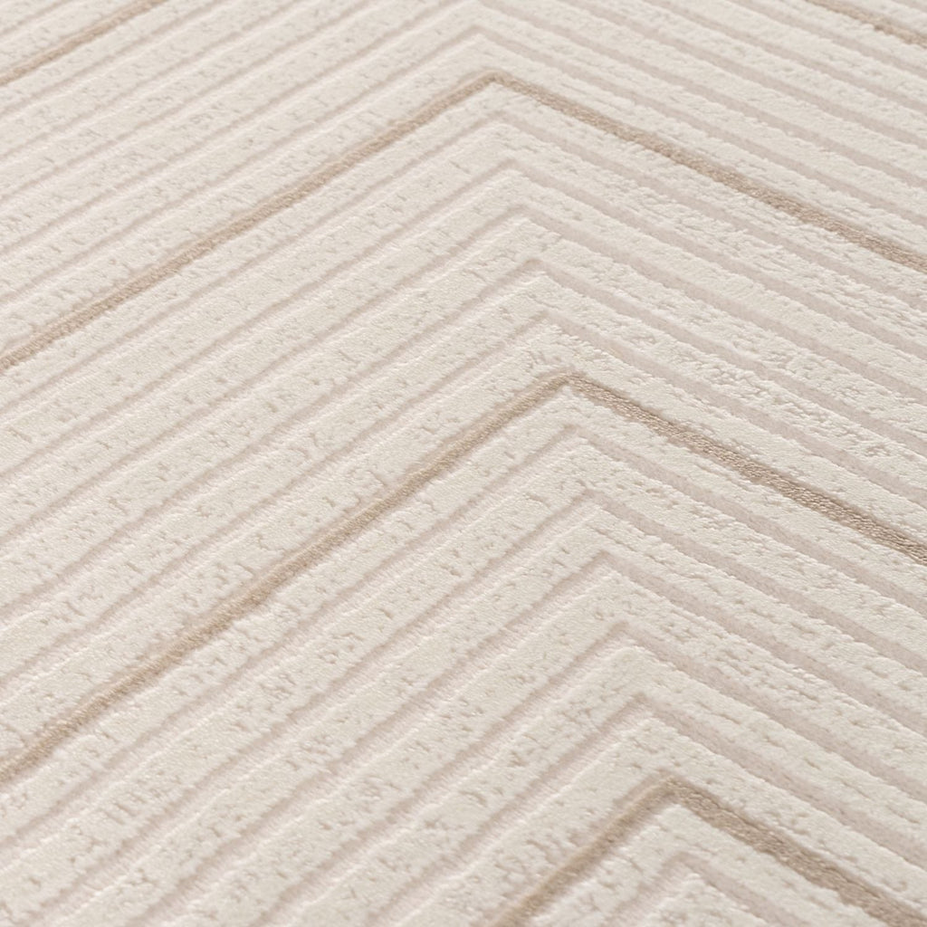 Carmel Cream-Beige Geometric Rug