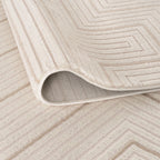 Carmel Cream-Beige Geometric Rug