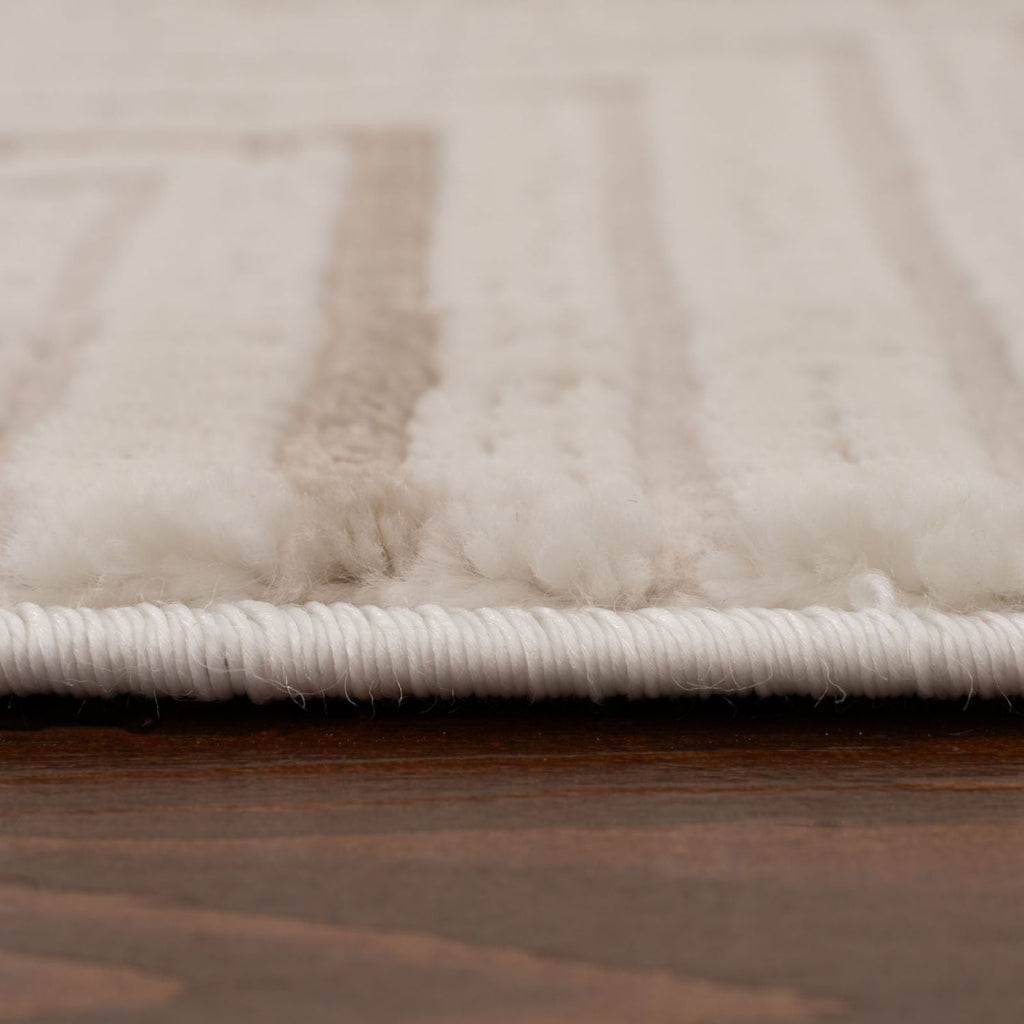 Carmel Cream-Beige Geometric Rug